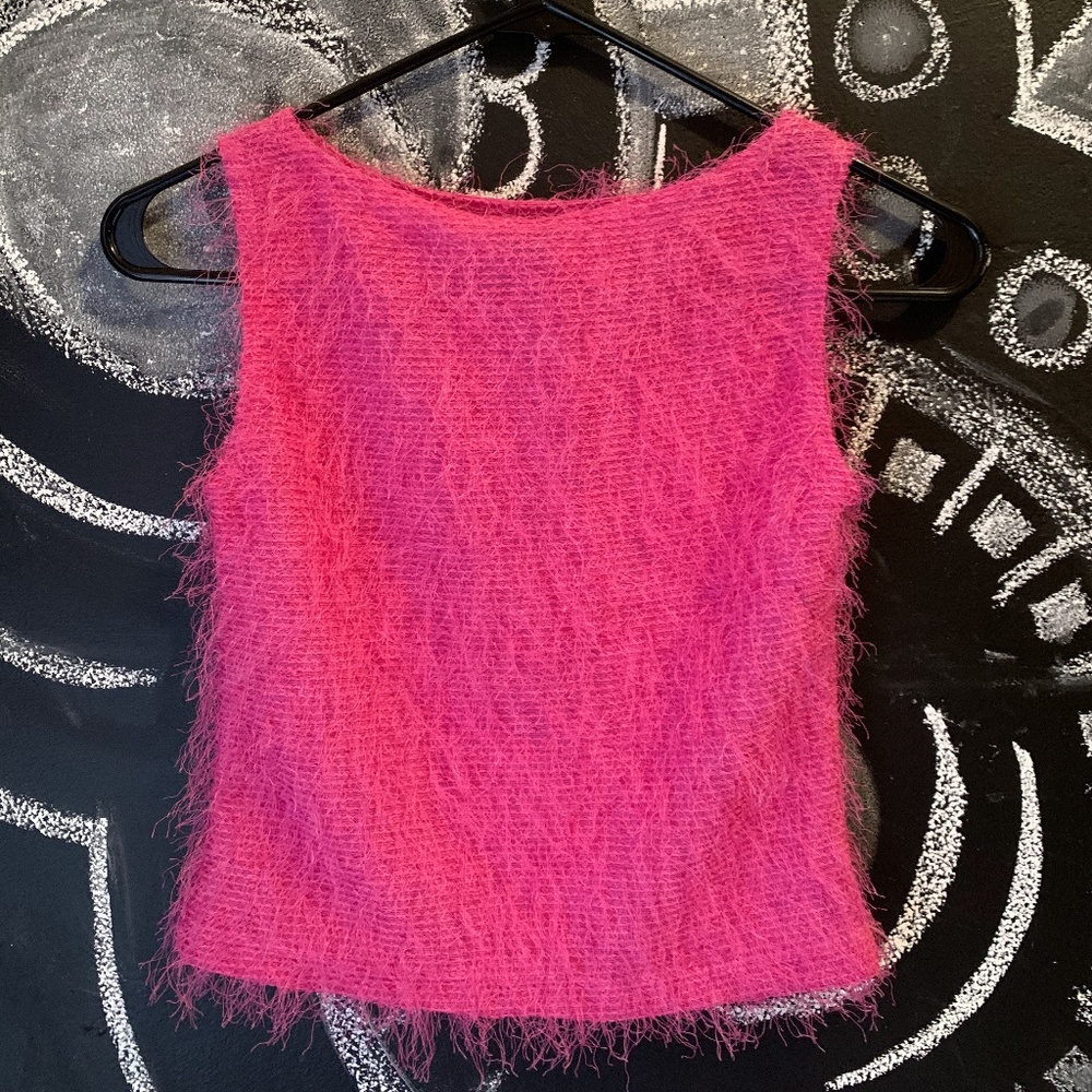 Vintage 90's Pink Fuzzy Top